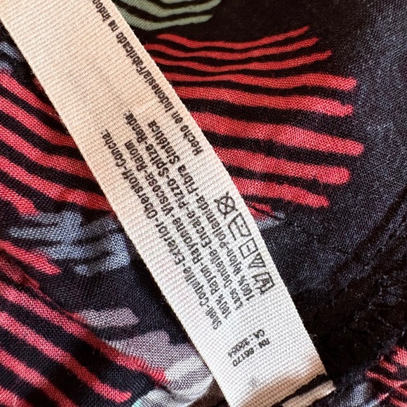 Free People Intimately Free Lace Trim Floral Print Slip Swing Tank Dress SZ L - Picture 11 of 11